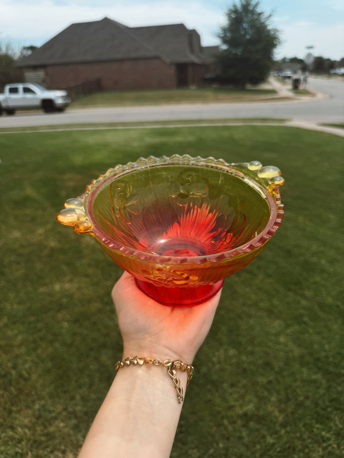 Jeanette Amberina Ombré Candle