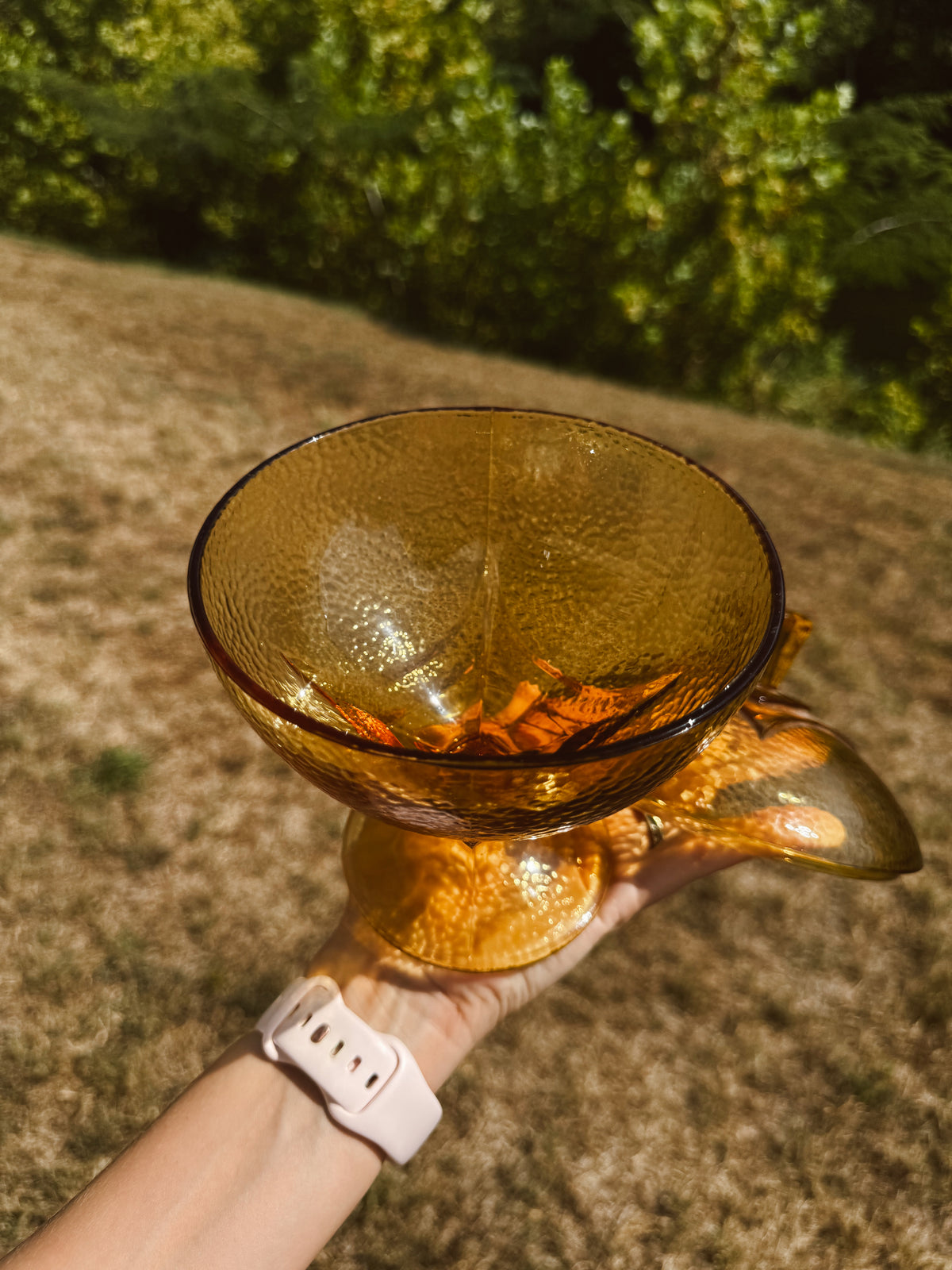 Jeanette Amber Golden Candle
