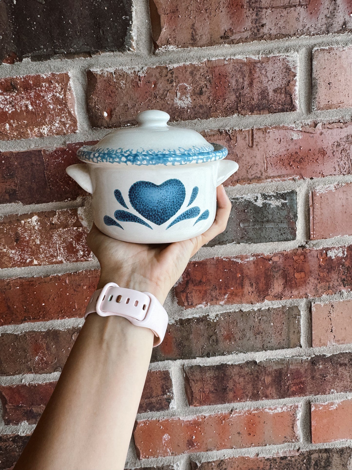 Corelle Blue Heart Candle