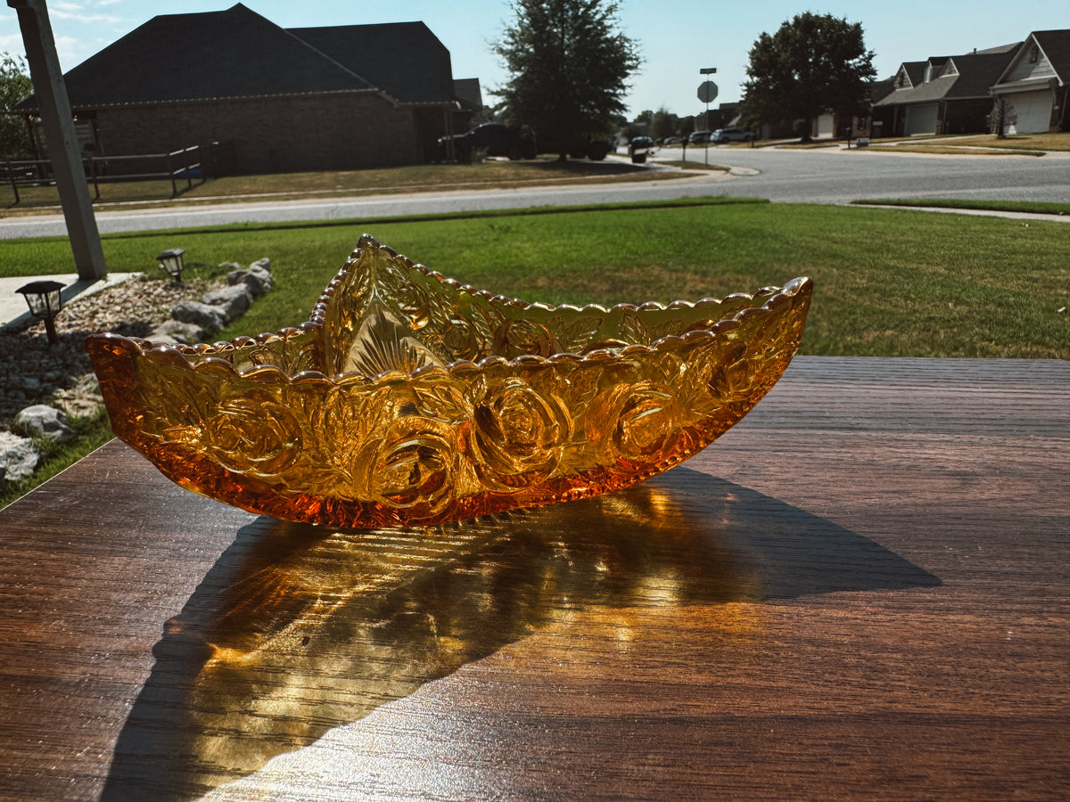 Triangular Amber Candle